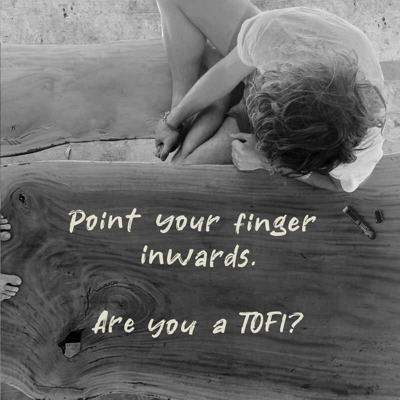 Point your finger inwards. Are you a TOFI?