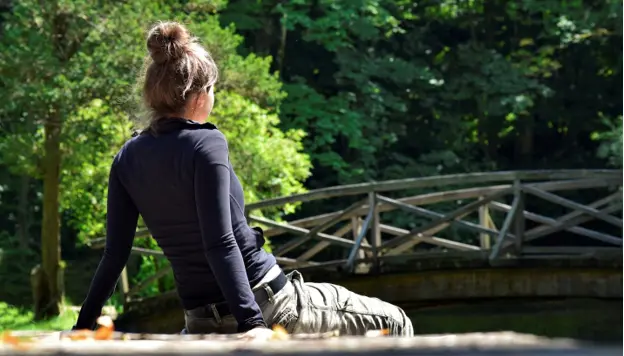 woman sitting